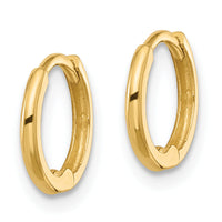 14k Polished 1.45x11mm Hinged Huggie Hoop Earrings-YE2152