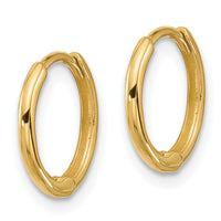 14k Polished 1.45x13mm Hinged Huggie Hoop Earrings-YE2153