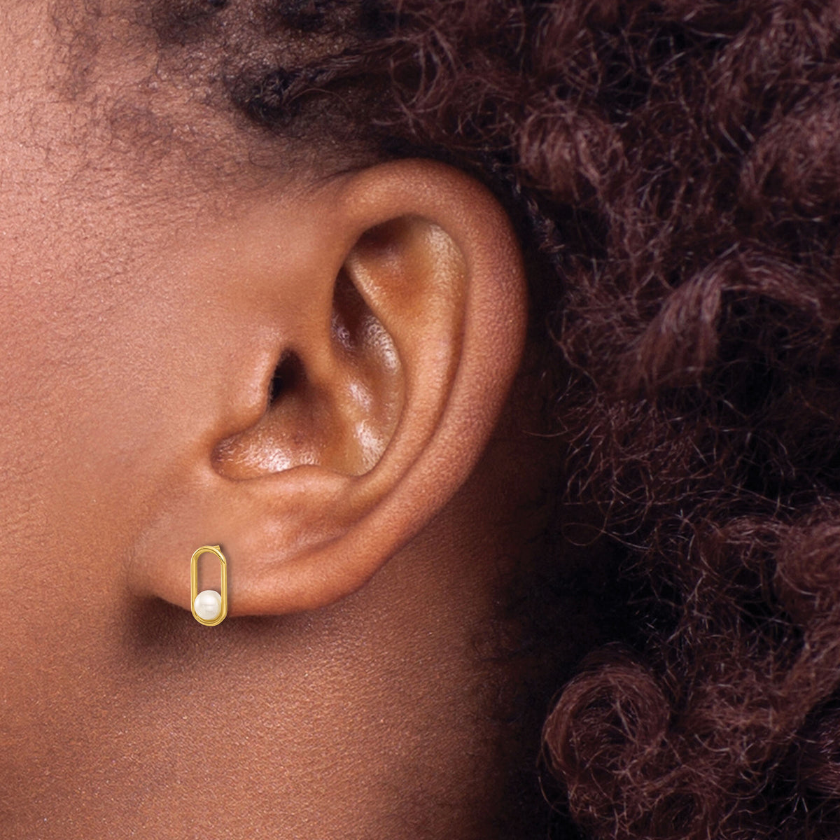14K Freshwater Cultured Pearl Post Earrings-YE2172