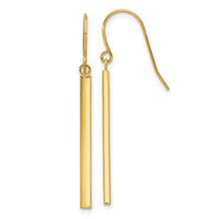 14K Bar Dangle Earrings-YE2178