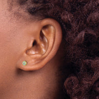 14K Evil Eye Enamel Post Earrings-YE2202
