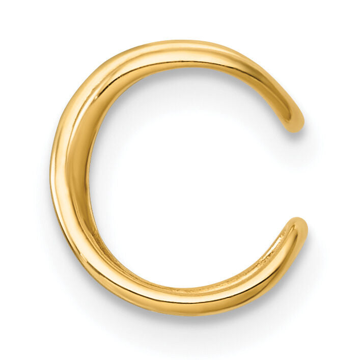 14k Polished Criss Cross Single Ear Cuff-YE2250