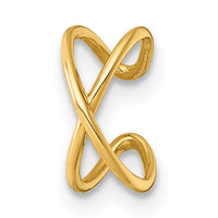 14k Polished Criss Cross Single Ear Cuff-YE2250