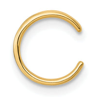 14k Polished 3 Row Single Ear Cuff-YE2253