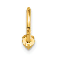 14k Polished 16 gauge Screw-Off End Pointed Single Ear Cuff-YE2254