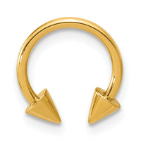 14k Polished 16 gauge Screw-Off End Pointed Single Ear Cuff-YE2254