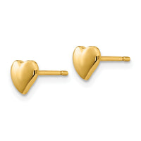 14K Heart Earrings-YE301