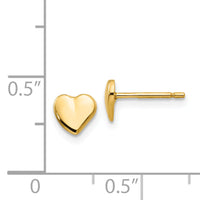 14K Heart Earrings-YE301
