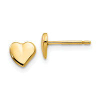 14K Heart Earrings-YE301