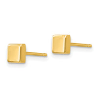 14k Polished Square Post Ear-YE305