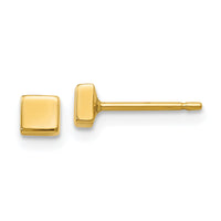 14k Polished Square Post Ear-YE306