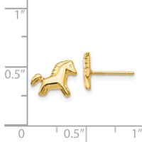 14k Pony Earrings-YE598