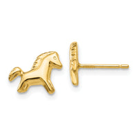 14k Pony Earrings-YE598