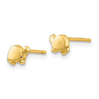 14k Mini Turtle Earrings-YE611