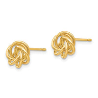 14k Polished Knot Post Earrings-Z668