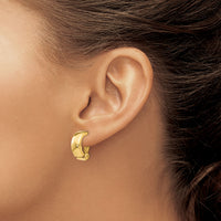 14k Non-Pierced Polished Earrings-Z906
