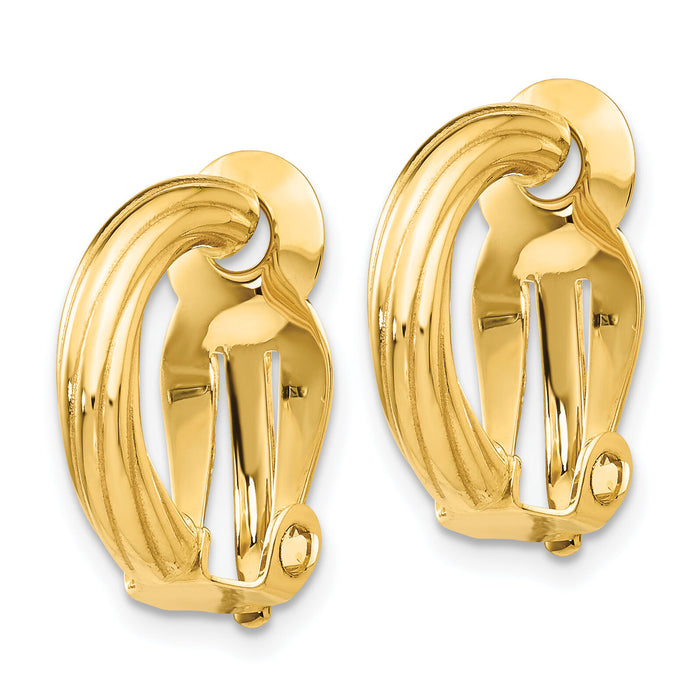14k Non-Pierced Earrings-Z915