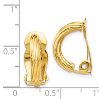 14k Non-Pierced Earrings-Z915