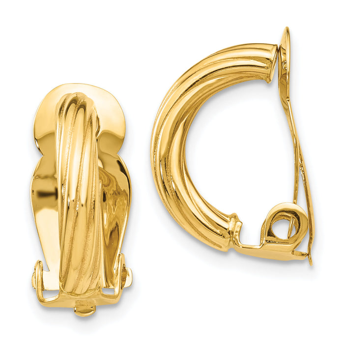 14k Non-Pierced Earrings-Z915
