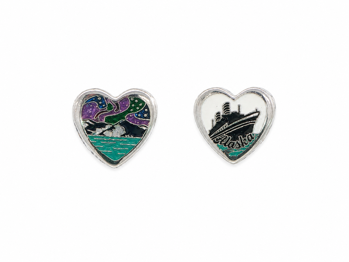 NORTHERN LIGHT & CRUISE SHIP REVERSIBLE PANDORA CHARM