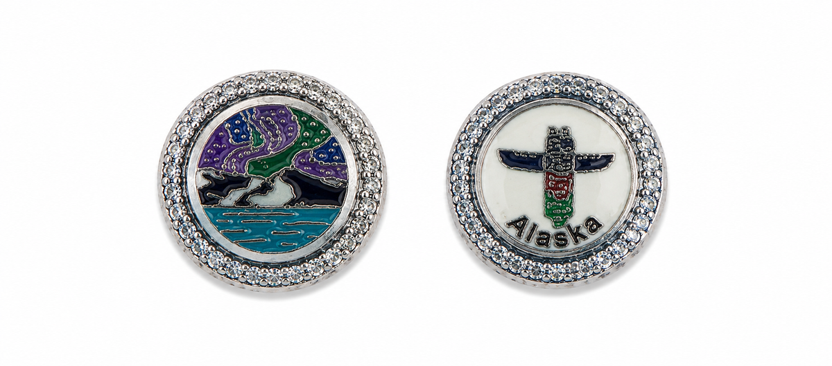 NORTHERN LIGHTS & TOTEM REVERSIBLE PANDORA CHARM