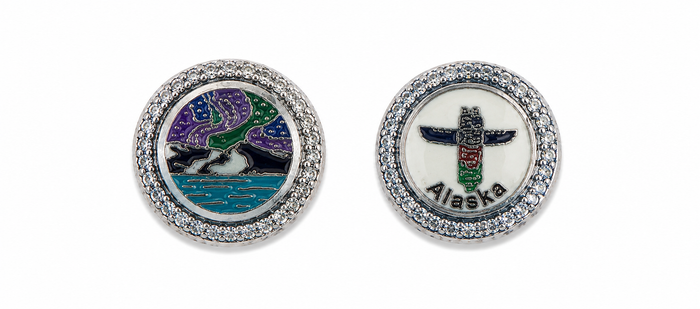 NORTHERN LIGHTS & TOTEM REVERSIBLE PANDORA CHARM