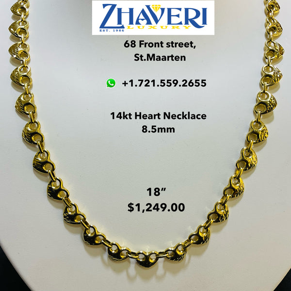 14KT GOLD HEART NECKLACE