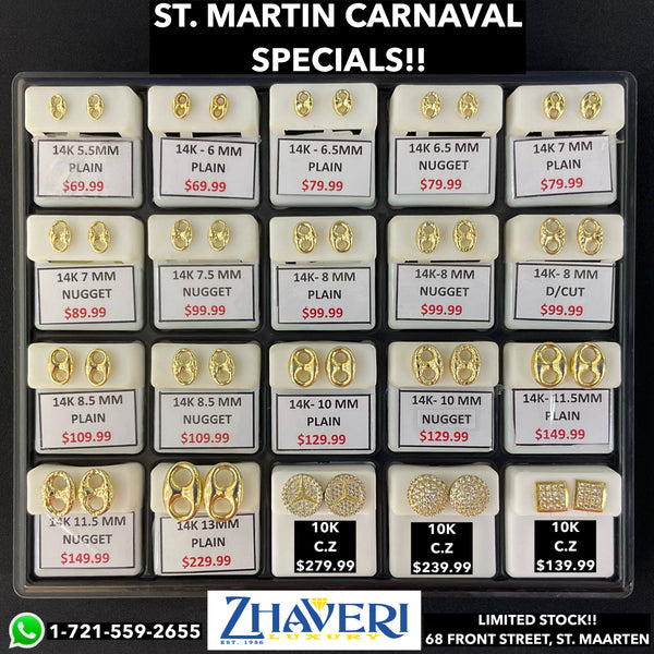 ST. MARTIN CARNIVAL SPECIALS EARRINGS!!