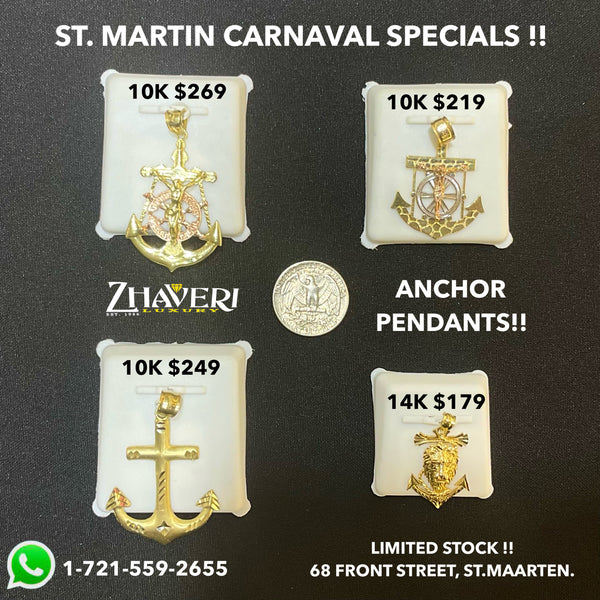 ST.MARTIN CARNIVAL SPECIALS!! ANCHOR PENDANTS!!