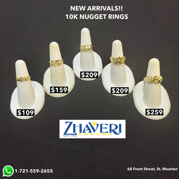 NEW ARRIVALS!! 10K NUGGET RINGS