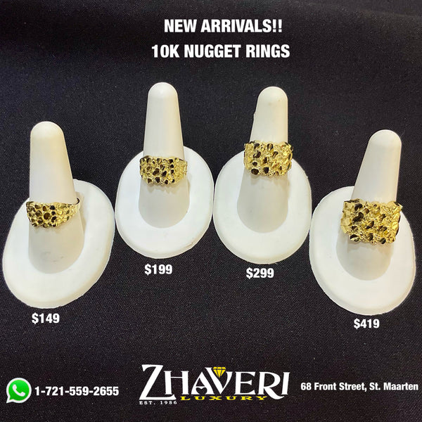 NEW ARRIVALS!! 10K NUGGET RINGS!
