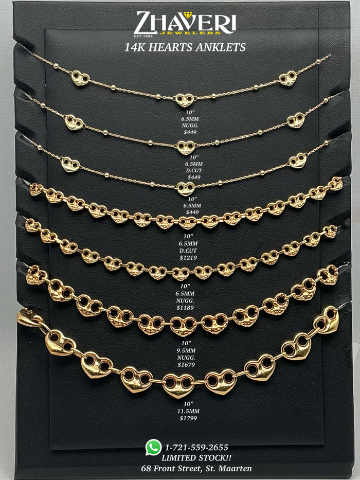 Gucci Heart Anklets