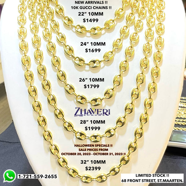 NEW ARRIVALS!! 10K GUCCI CHAINS!!