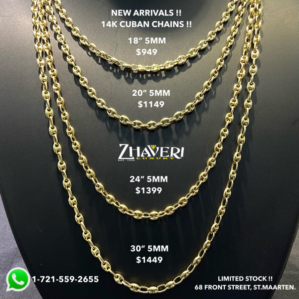 NEW ARRIVALS!! 14K GUCCI CHAINS!!