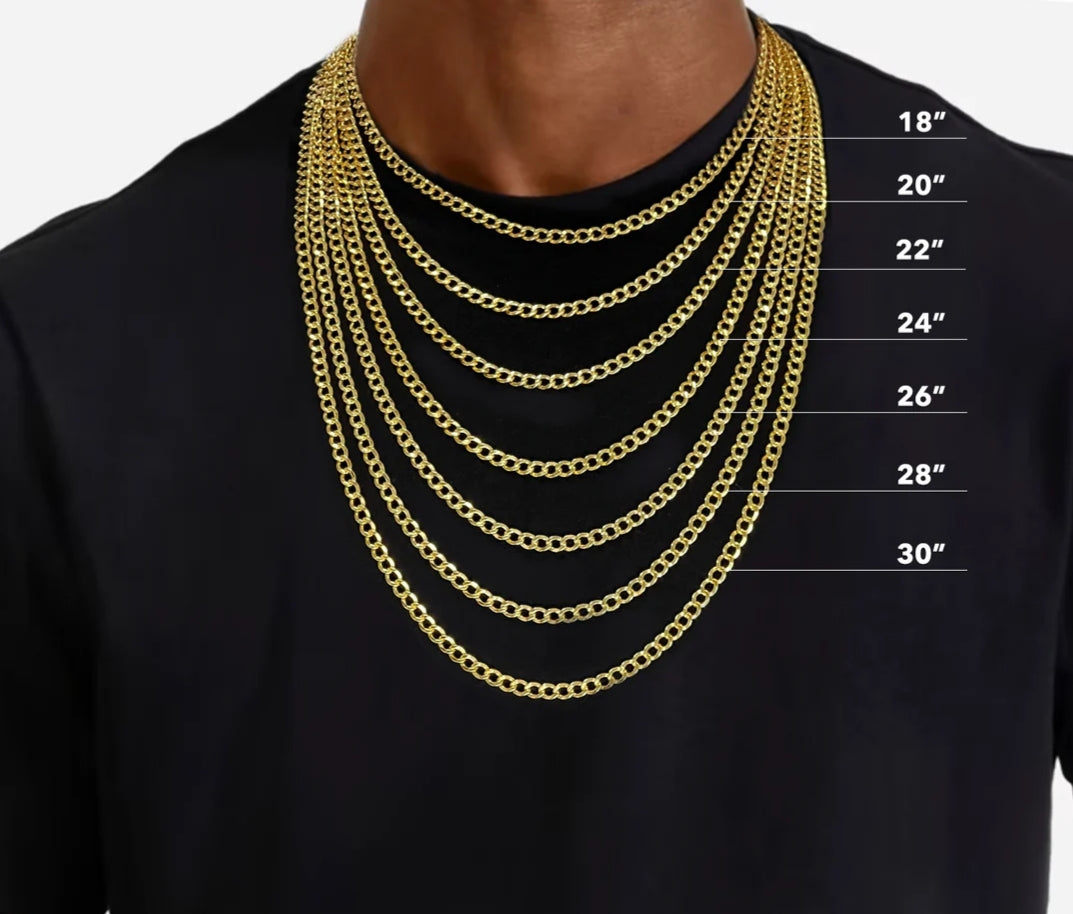 Cuban link orders chain 24 inches with pendant