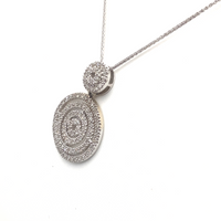 #10138453 FANCY CIRCLE DIAMOND PENDANT