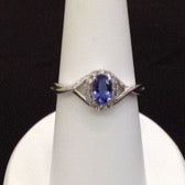 TANZANITE & DIAMOND RING # 10130705