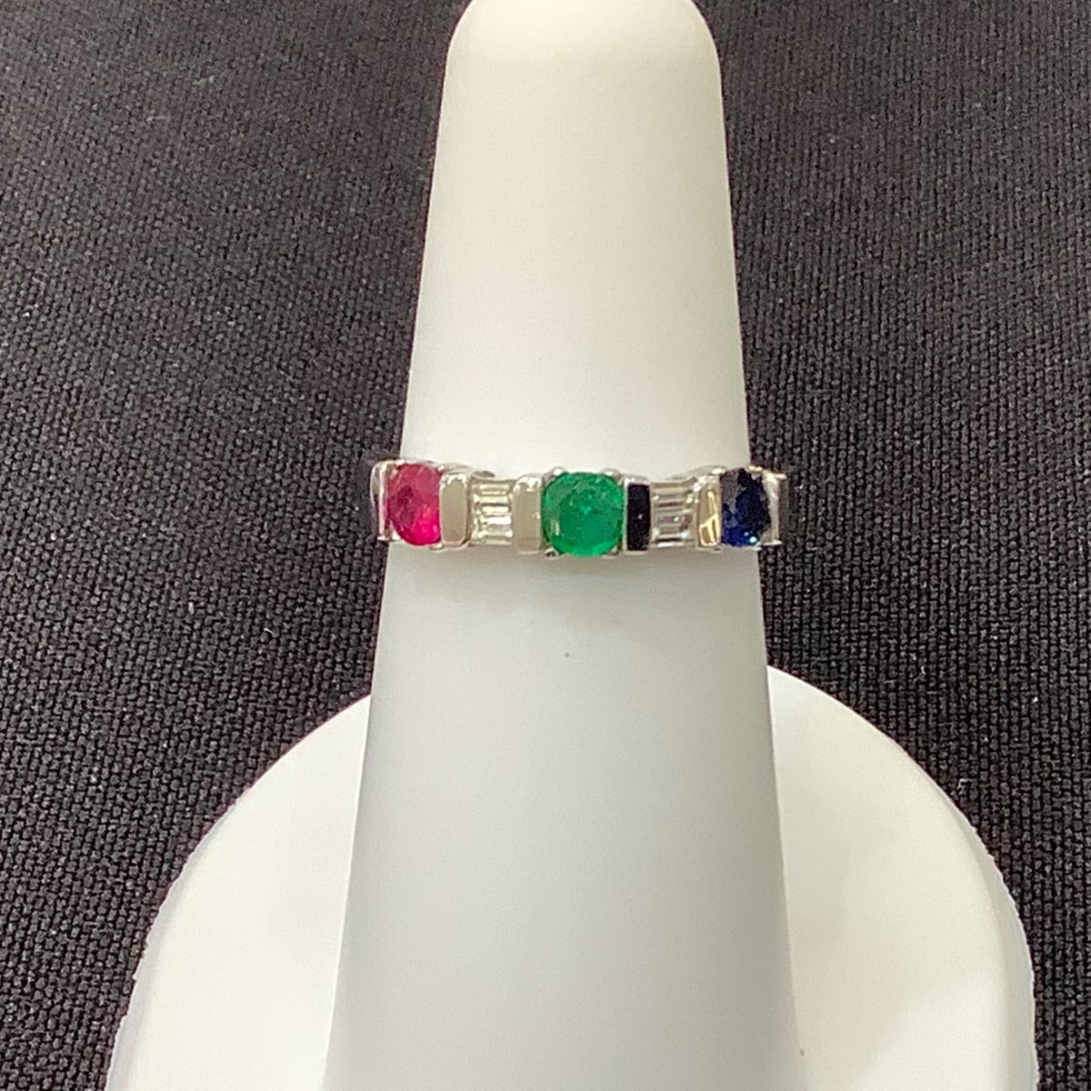 MULTI-COLOR PRECIOUS & DIAMOND RING # 10105449