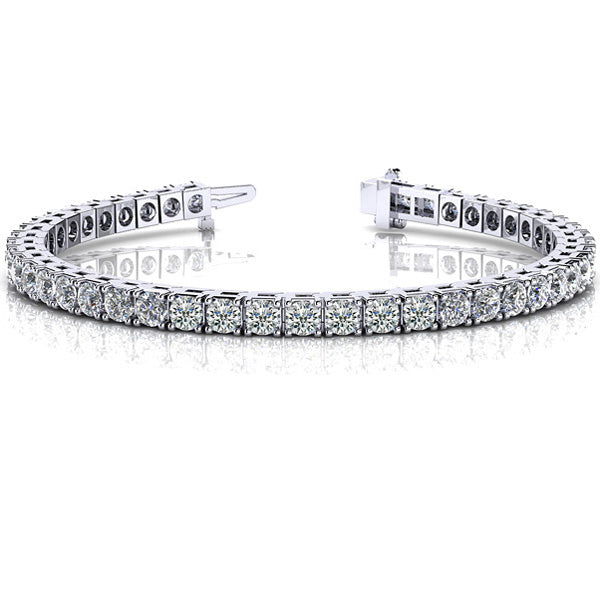 Prong Set Tennis Bracelet - B4012-10WG