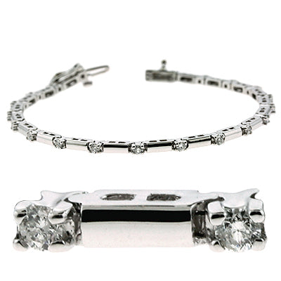 Diamond Tennis Bracelet - B4020-1WG