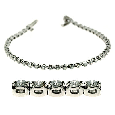 White Gold Diamond Bracelet - B4025-10WG