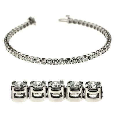 White Gold Diamond Bracelet - B4043-10WG