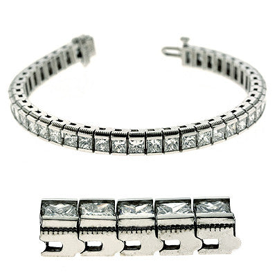 White Gold Diamond Bracelet  # B4045-3.7W - Zhaveri Jewelers