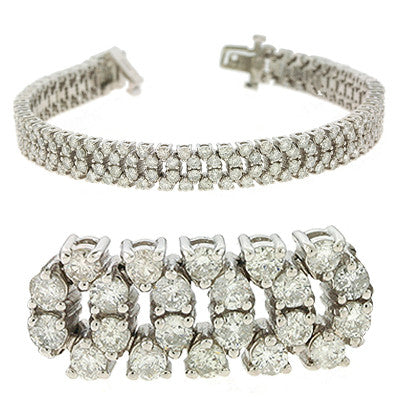 White Gold Diamond Bracelet  # B4059WG - Zhaveri Jewelers