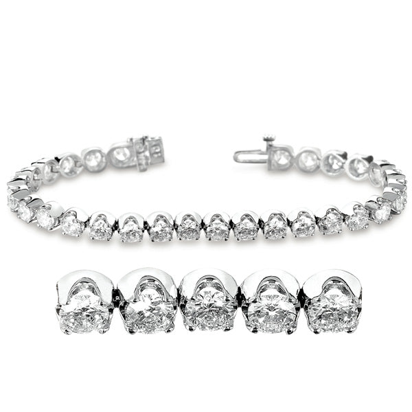 Diamond Tennis Bracelet - B4075-10WG