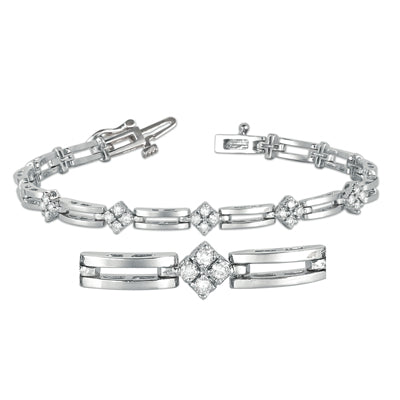 Diamond Tennis Bracelet - B4079WG
