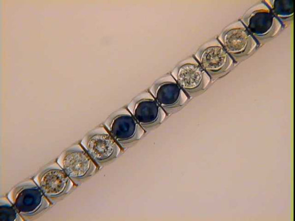 Sapphire & Diamond Bracelet - B4100-4SWG