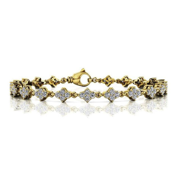 Yellow Gold Diamond Tennis Bracelet - B4123-2YG