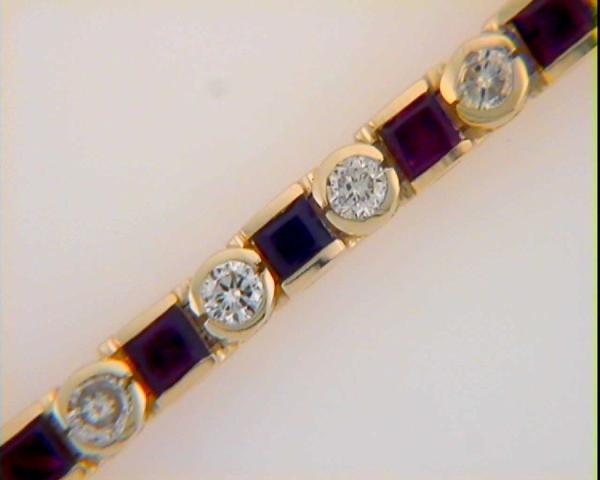 Ruby & Diamond Bracelet - B4127-R