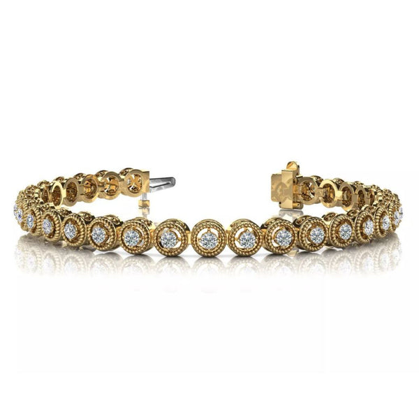 Yellow Gold Diamond Bracelet - B4132-1.3YG